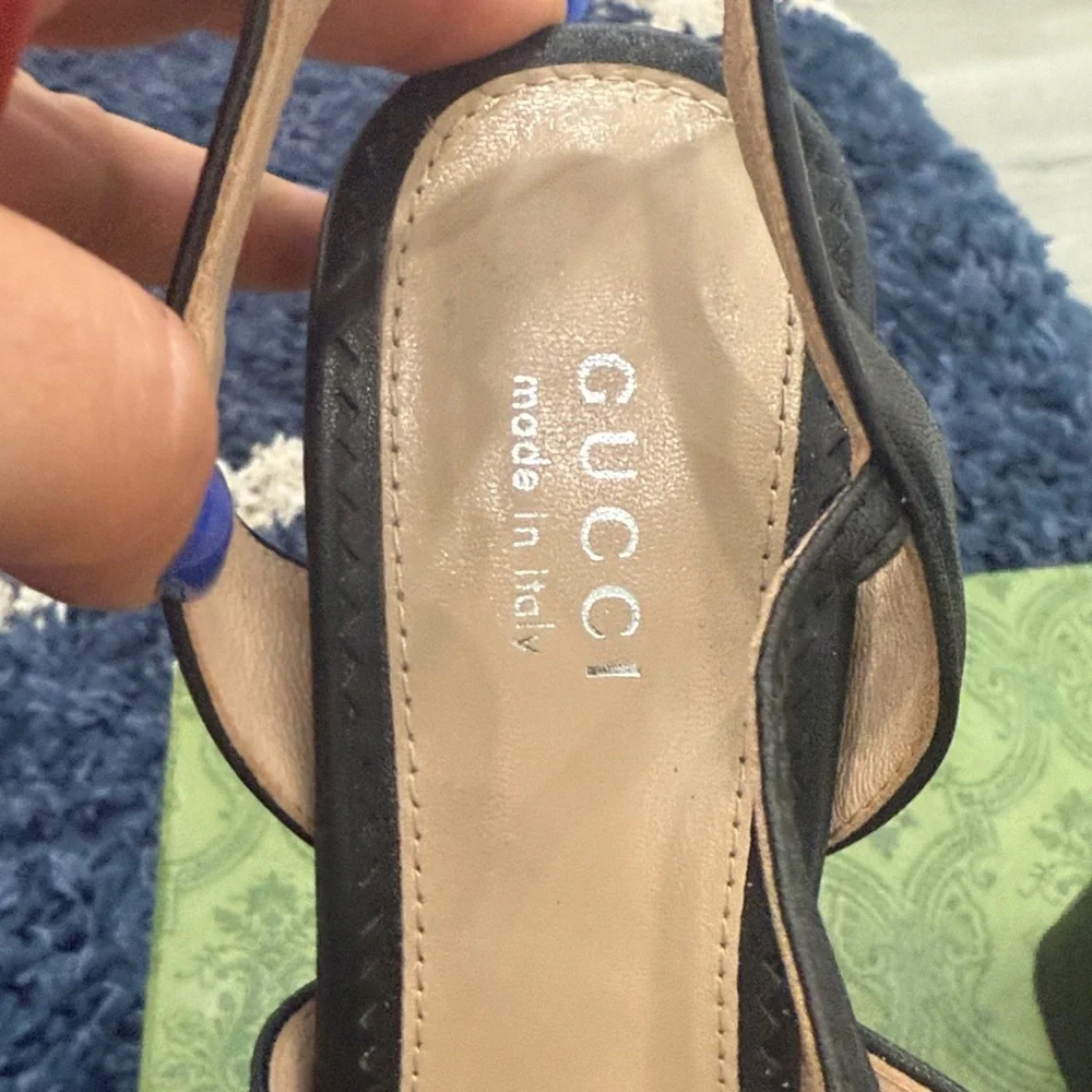 Gucci Black Platform Heels with logo 35 - Picture 3 of 6